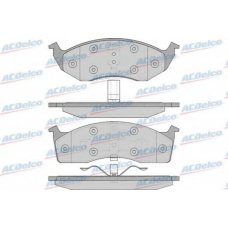 AC613783D AC Delco Комплект тормозных колодок, дисковый тормоз