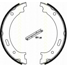 8100 80009 TRISCAN Комплект тормозных колодок, стояночная тормозная с