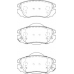 FD7411A NECTO Комплект тормозных колодок, дисковый тормоз