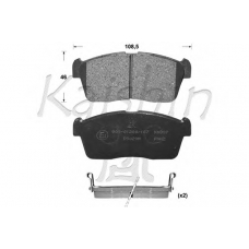 D9029 KAISHIN Комплект тормозных колодок, дисковый тормоз