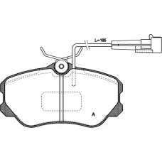 BPA0303.02 OPEN PARTS Комплект тормозных колодок, дисковый тормоз