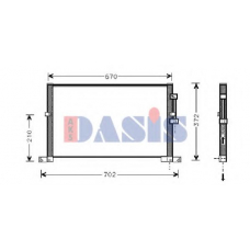 372005N AKS DASIS Конденсатор, кондиционер