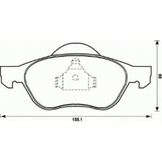 573017B BENDIX Комплект тормозных колодок, дисковый тормоз