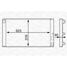350213123500 MAGNETI MARELLI Радиатор, охлаждение двигателя