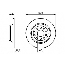 0 986 479 257 BOSCH Тормозной диск