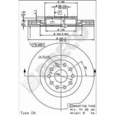 BS 8420 BRECO Тормозной диск