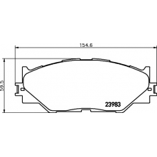 8DB 355 012-241 HELLA PAGID Комплект тормозных колодок, дисковый тормоз