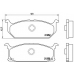 P 79 003 BREMBO Комплект тормозных колодок, дисковый тормоз