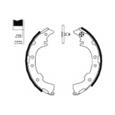 8DB 355 000-251 HELLA PAGID Комплект тормозных колодок