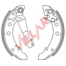 629.0502 VILLAR Комплект тормозных колодок