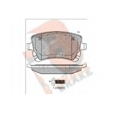 RB1674-204 R BRAKE Комплект тормозных колодок, дисковый тормоз