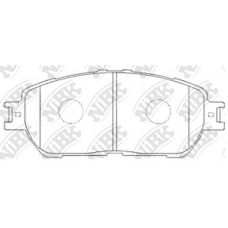 PN1480 NiBK Комплект тормозных колодок, дисковый тормоз