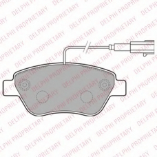 LP2276 DELPHI Комплект тормозных колодок, дисковый тормоз