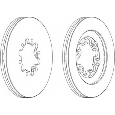 DDF1398-1 FERODO Тормозной диск