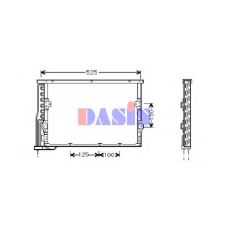 052003N AKS DASIS Конденсатор, кондиционер