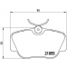 P 50 011 BREMBO Комплект тормозных колодок, дисковый тормоз