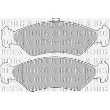 BBP1510 BORG & BECK Комплект тормозных колодок, дисковый тормоз