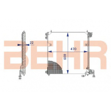 7003898 BEHR Condenser