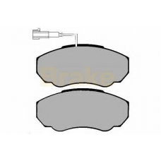 PA1285 BRAKE ENGINEERING Комплект тормозных колодок, дисковый тормоз