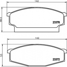 8DB 355 011-121 HELLA PAGID Комплект тормозных колодок, дисковый тормоз