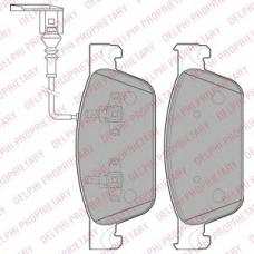 LP2199 DELPHI Комплект тормозных колодок, дисковый тормоз