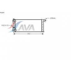FT2074 AVA Радиатор, охлаждение двигателя