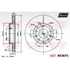 853073.6880 MAXTECH Тормозной диск