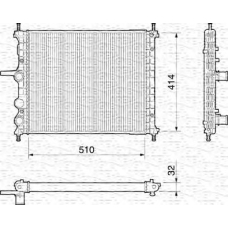 350213187000 MAGNETI MARELLI Радиатор, охлаждение двигателя