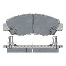 SP 180 PR SCT Комплект тормозных колодок, дисковый тормоз