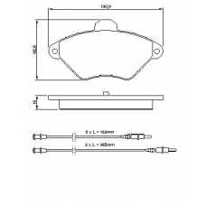 0 986 424 278 BOSCH Комплект тормозных колодок, дисковый тормоз