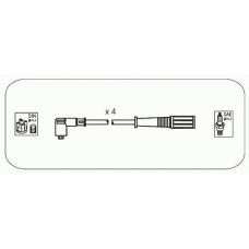 FAS26 JANMOR Комплект проводов зажигания