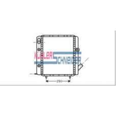 0905701 KUHLER SCHNEIDER Радиатор, охлаждение двигател