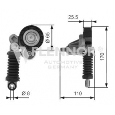 FS99459 FLENNOR Натяжной ролик, поликлиновой  ремень
