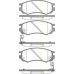 8110 14026 TRISCAN Комплект тормозных колодок, дисковый тормоз