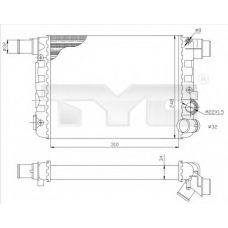 709-0009 TYC Радиатор, охлаждение двигателя