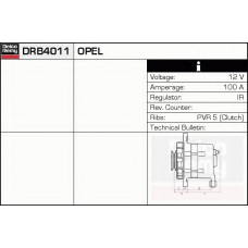 DRB4011 DELCO REMY Генератор