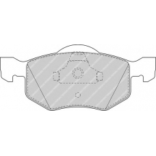 FSL1571 FERODO Комплект тормозных колодок, дисковый тормоз