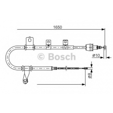 1 987 482 074 BOSCH Трос, стояночная тормозная система