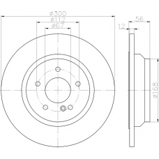 8DD 355 115-411 HELLA PAGID Тормозной диск