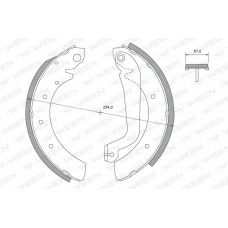 152-2409 WEEN Комплект тормозных колодок