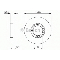 0 986 479 898 BOSCH Тормозной диск