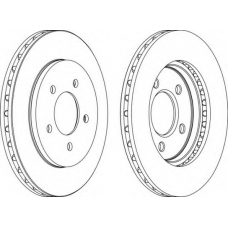 DDF1059-1 FERODO Тормозной диск