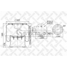 90-48131-SX STELLOX Кожух пневматической рессоры