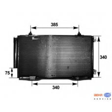 8FC 351 038-741 HELLA Конденсатор, кондиционер