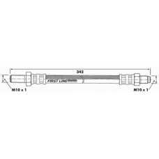 FBH6427 FIRST LINE Тормозной шланг