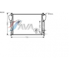 MS2334 AVA Радиатор, охлаждение двигателя