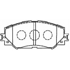 A1N128 AISIN Комплект тормозных колодок, дисковый тормоз