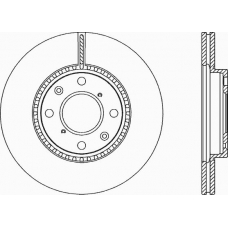 BDA2283.20 OPEN PARTS Тормозной диск