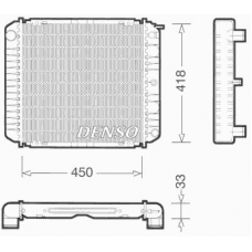 DRM33004 DENSO Радиатор, охлаждение двигателя