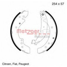 MG 619 METZGER Комплект тормозных колодок
